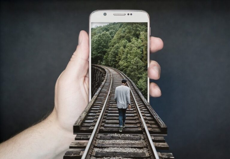 people inside smartphones